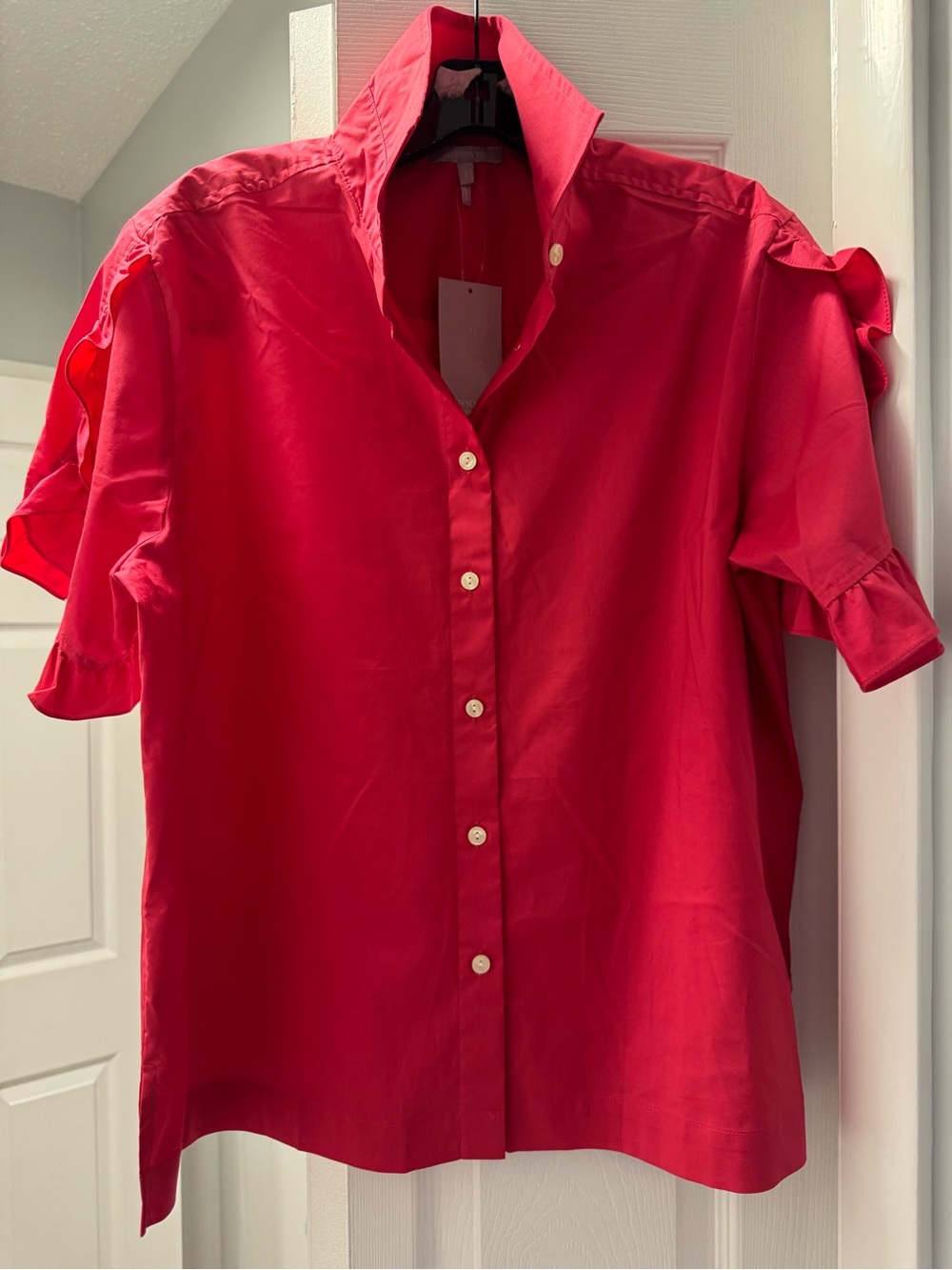 NWT Hinson Wu Tulip Sleeve Top, L